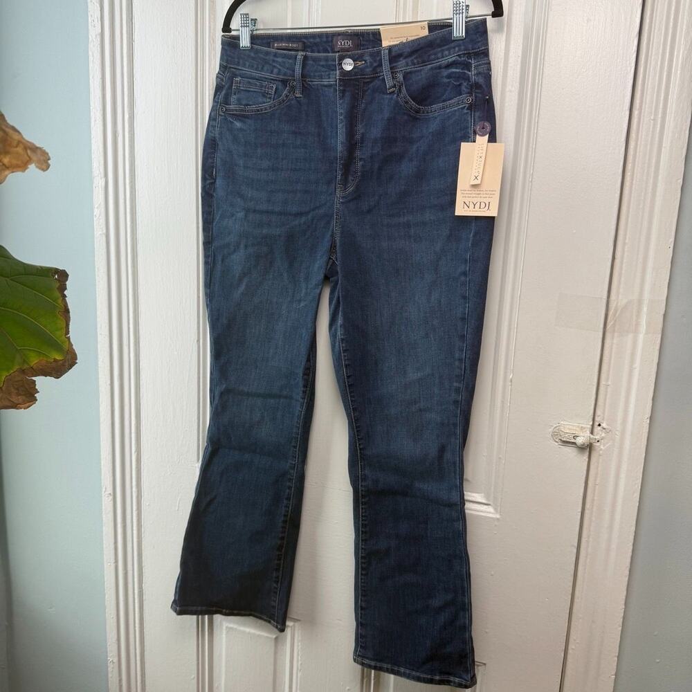 NYDJ High Rise Billie Ankle Jeans Cool Embrace Womens Size 10 Rain Springs New